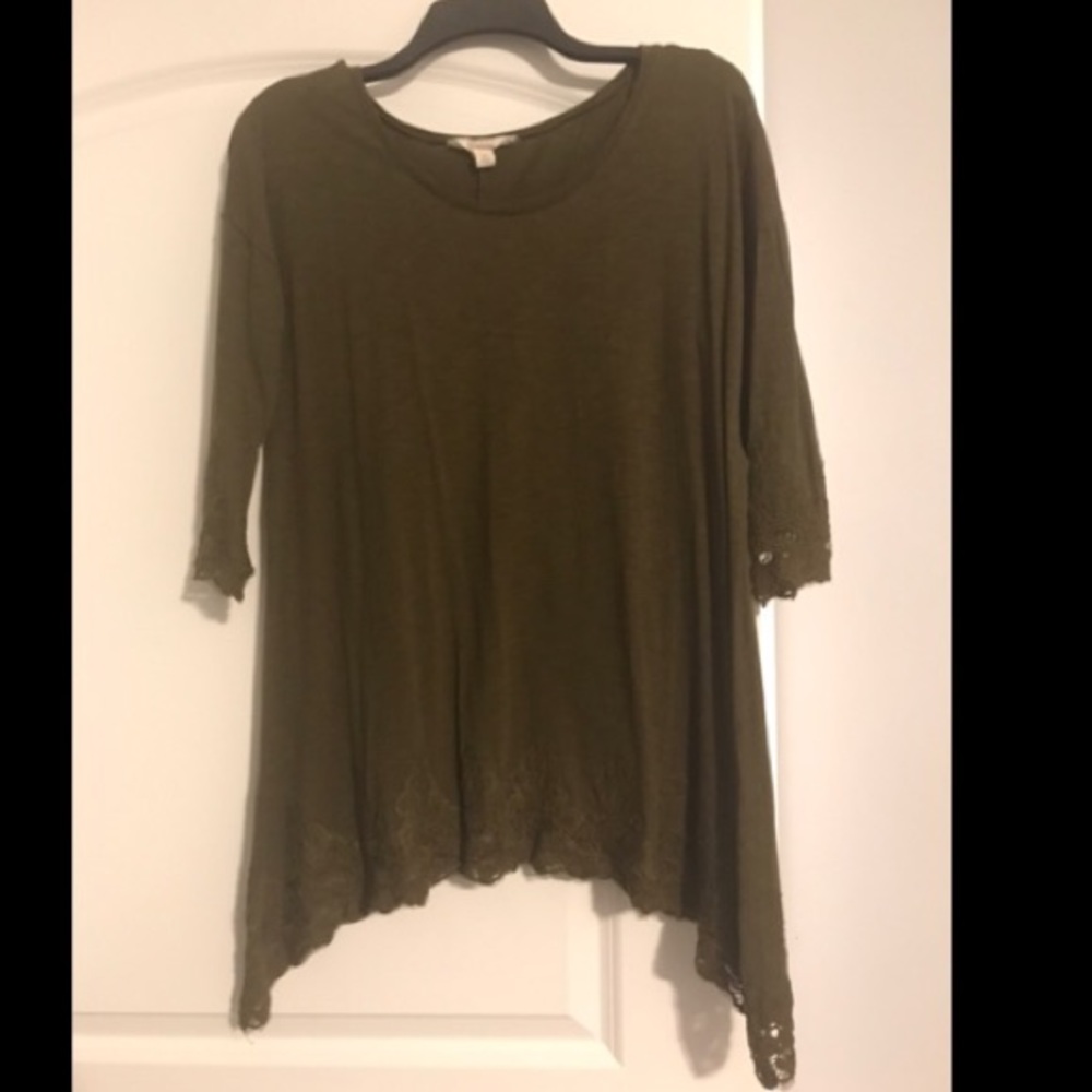 Hunter green tunic